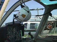 Photograph of Helicopter Cockpit